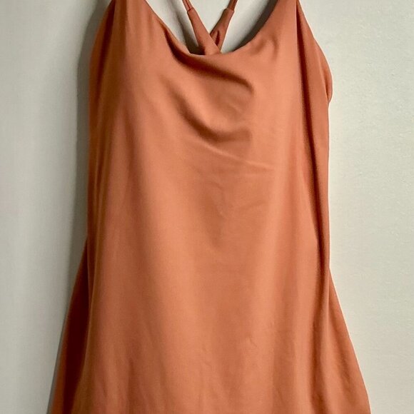 Halara Softlyzero™ Plush Backless Active Dress in Sun Baked  Color Size L - Picture 3 of 8